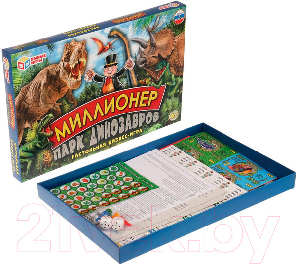 Изображение товара Настольная игра Умные игры Миллионер. Парк динозавров / 4680107953902