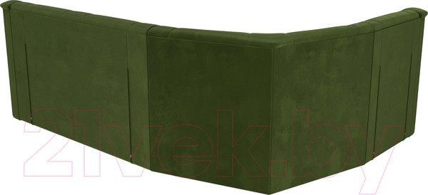 Изображение товара Диван угловой Лига Диванов Карелия 343 левый (микровельвет зеленый)