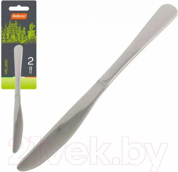 Изображение товара Набор столовых ножей Mallony Milano / 007295 (2шт)