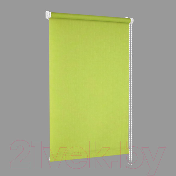 Изображение товара Рулонная штора Delfa Сантайм Лен СРШ-01 МД2653 (68x215, светло-зеленый)