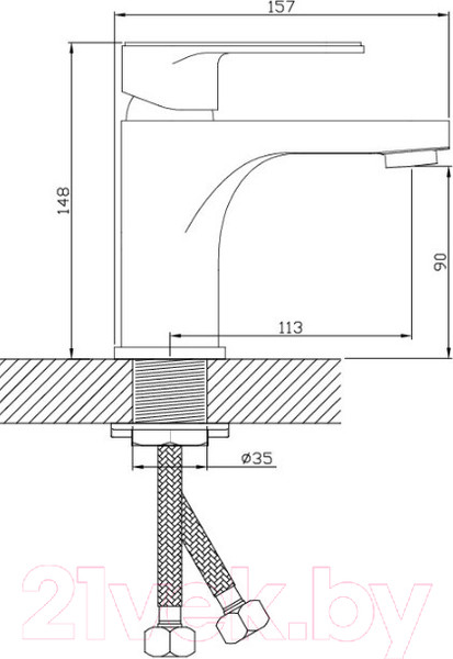 Изображение товара Смеситель Diadonna D86-110117BL
