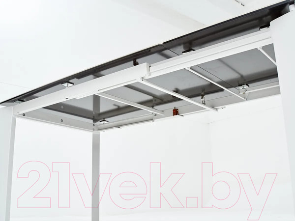 Изображение товара Обеденный стол M-City Corner 120 High Gloss / DECDF5052THGSTATWHT (Statuario керамика/белый)