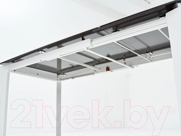 Изображение товара Обеденный стол M-City Corner 120 Matte / 614М04879 (белый мрамор матовый керамика/белый)