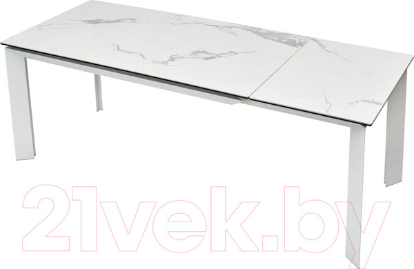 Изображение товара Обеденный стол M-City Cremona 140 High Gloss Statuario / DECDF501THGSTATWHT140