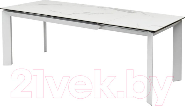 Изображение товара Обеденный стол M-City Cremona 140 High Gloss Statuario / DECDF501THGSTATWHT140