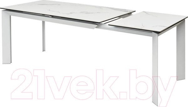 Изображение товара Обеденный стол M-City Cremona 140 High Gloss Statuario / DECDF501THGSTATWHT140