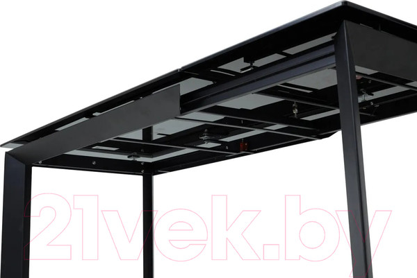 Изображение товара Обеденный стол M-City Cremona 140 KL-116 / 614М04875 (черный мрамор матовый/черный)