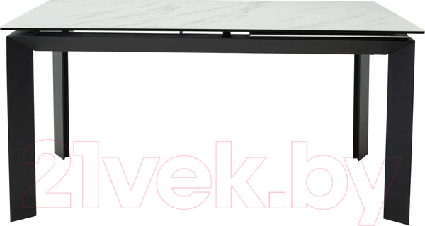 Изображение товара Обеденный стол M-City Cremona 180 KL-99 / DECDF501TKL99BLK180 (белый мрамор матовый/черный)