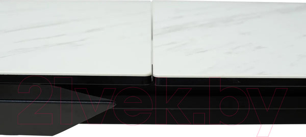 Изображение товара Обеденный стол M-City Cremona 180 KL-99 / DECDF501TKL99BLK180 (белый мрамор матовый/черный)