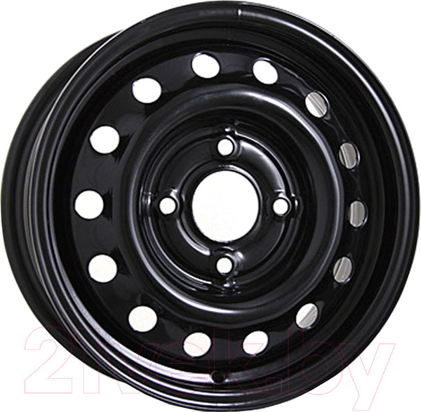 Изображение товара Штампованный диск Trebl 6565P 14x5.5" 4x100мм DIA 56.6мм ET 45мм Black