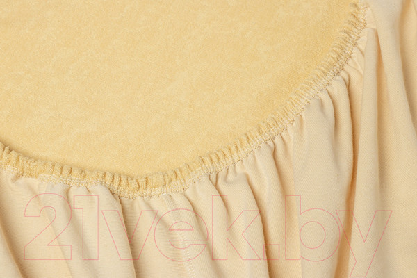 Изображение товара Простыня AlViTek Махровая на резинке 90x200x20 / ПМР-БЕ-090 (бежевый)