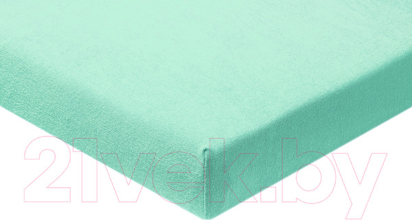 Изображение товара Простыня AlViTek Махровая на резинке 140x200x20 / ПМР-МЕ-140 (ментол)