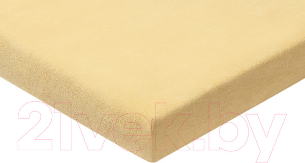 Изображение товара Простыня AlViTek Махровая на резинке 180x200x20 / ПМР-БЕ-180(180) (бежевый)