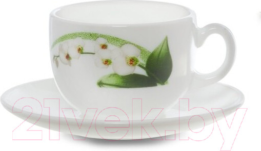 Изображение товара Набор столовой посуды Luminarc Diwali White Orchid P0328 (46пр)
