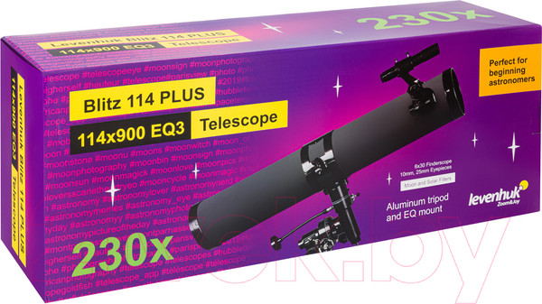 Изображение товара Телескоп Levenhuk Blitz 114 Plus / LH77106