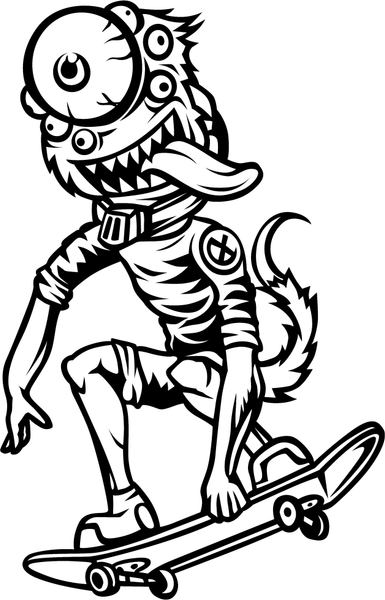 Изображение товара Раскраска-антистресс АСТ Вампиры и их монструозные друзья (Андерсен М.)