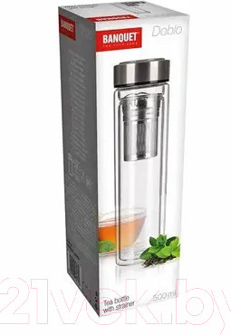 Изображение товара Бутылка для воды Banquet Doblo / 4205053 (с заварником)