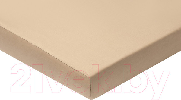 Изображение товара Простыня AlViTek Сатин однотонный на резинке 140x200x25 / ПР-СО-Р-140-МОК (мокко)