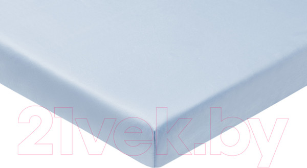 Изображение товара Простыня AlViTek Сатин однотонный на резинке 200x200x25 / ПР-СО-Р-200-ГОЛ (голубой)