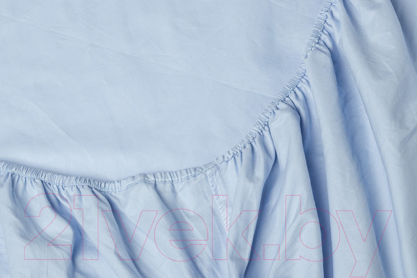 Изображение товара Простыня AlViTek Сатин однотонный на резинке 200x200x25 / ПР-СО-Р-200-ГОЛ (голубой)