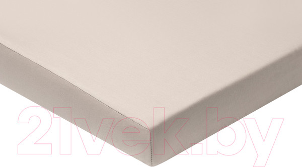 Изображение товара Простыня AlViTek Сатин однотонный на резинке 200x200x25 / ПР-СО-Р-200-ЖСЕР (жемчужно-серый)