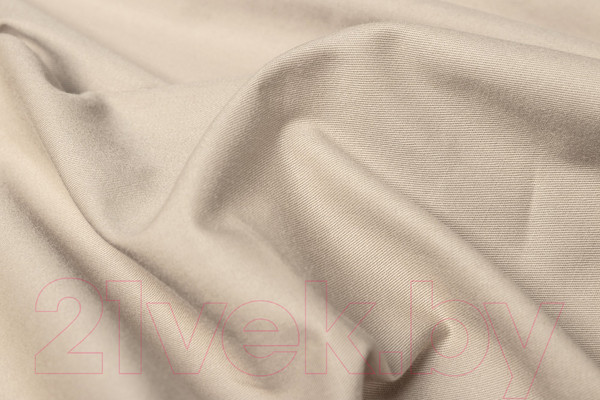 Изображение товара Простыня AlViTek Сатин однотонный на резинке 200x200x25 / ПР-СО-Р-200-КП  (кофейная пена)