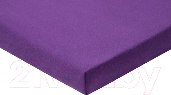 Изображение товара Простыня AlViTek Трикотажная на резинке 90x200 / ПТР-БАК-090  (баклажан)