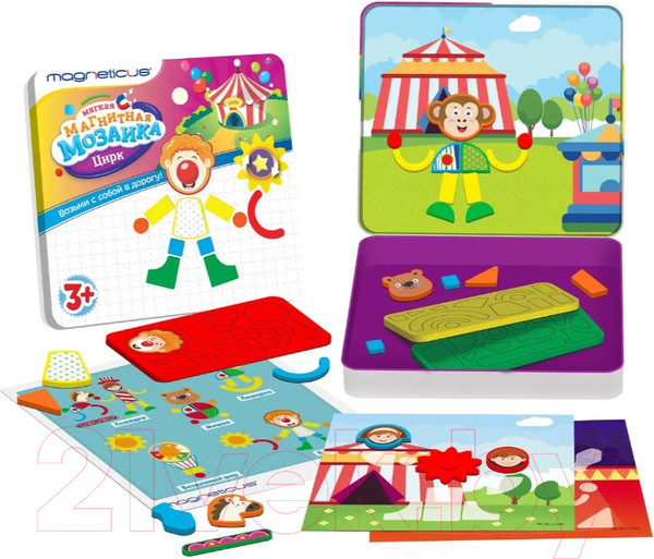 Изображение товара Развивающий игровой набор Magneticus Цирк / MC-015