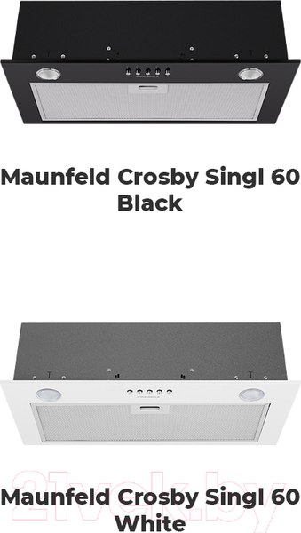 Изображение товара Вытяжка скрытая Maunfeld Crosby Singl 60 (черный)