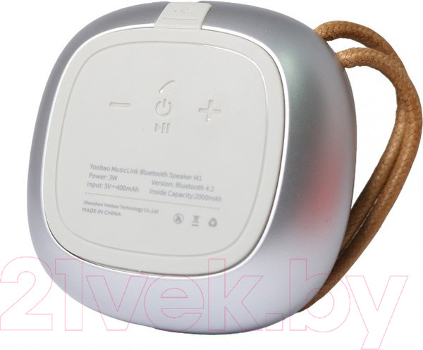 Изображение товара Портативная колонка Yoobao Mini-Speaker M1 (серебристый)