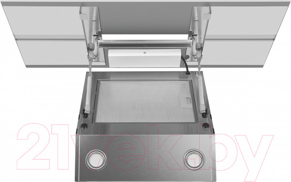 Изображение товара Вытяжка наклонная Maunfeld Mersey 90 (нержавеющая сталь/белое стекло)