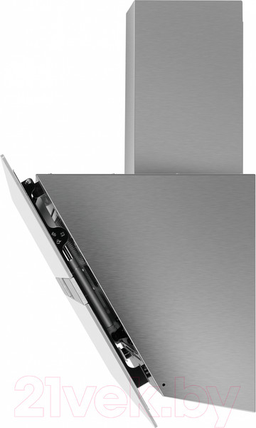 Изображение товара Вытяжка наклонная Maunfeld Mersey 90 (нержавеющая сталь/белое стекло)