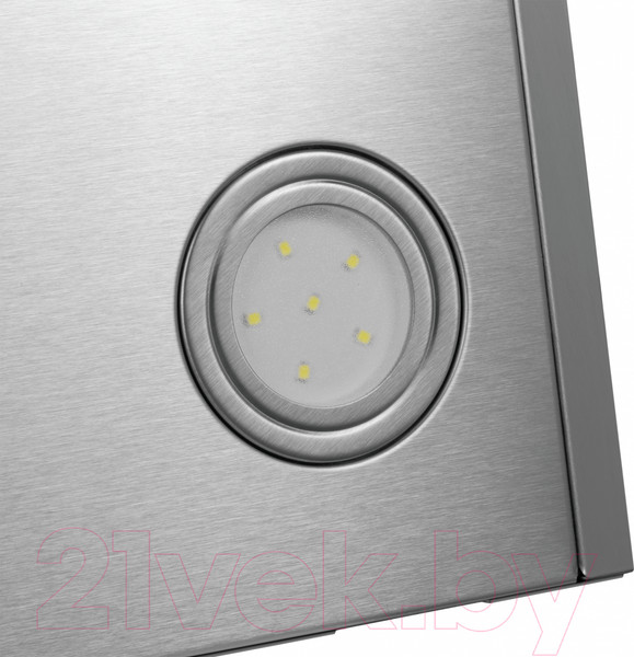 Изображение товара Вытяжка наклонная Maunfeld Mersey 90 (нержавеющая сталь/белое стекло)