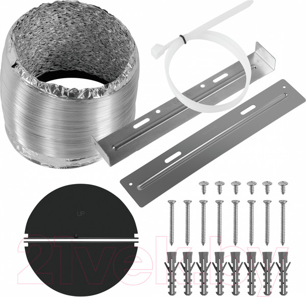 Изображение товара Вытяжка наклонная Maunfeld Mersey 90 (нержавеющая сталь/белое стекло)