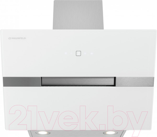 Изображение товара Вытяжка наклонная Maunfeld Mersey 60 (нержавеющая сталь/белое стекло)