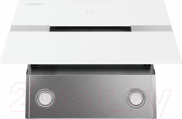 Изображение товара Вытяжка наклонная Maunfeld Mersey 60 (нержавеющая сталь/белое стекло)