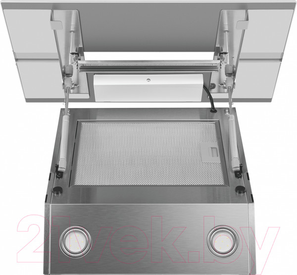 Изображение товара Вытяжка наклонная Maunfeld Mersey 60 (нержавеющая сталь/белое стекло)