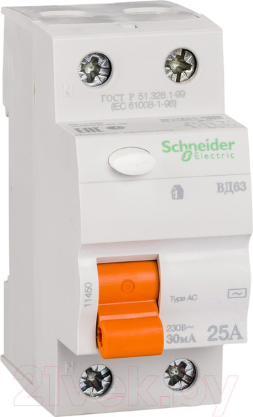 Изображение товара Дифференциальный автомат Schneider Electric Домовой 11454