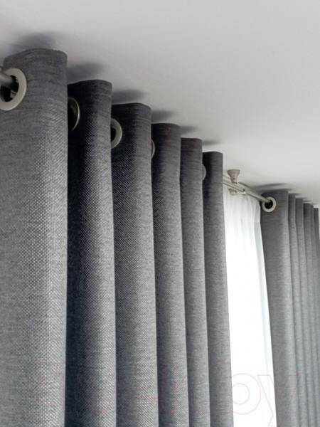 Изображение товара Комплект штор Модный текстиль 03L / 112MT391019 (250x150, 2шт, темно-серый)