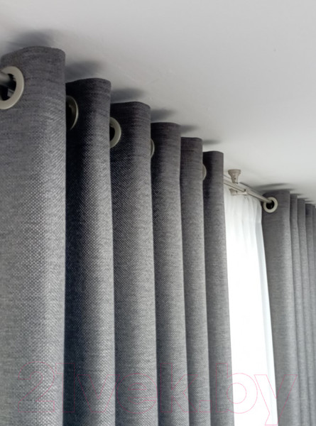 Изображение товара Комплект штор Модный текстиль 06L / 112MT391019 (260x150, 2шт, темно-серый)