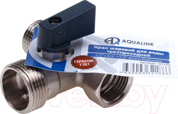 Изображение товара Вентильный кран Aqualink 1/2x1/2x3/4 / 03968