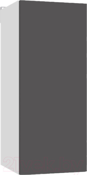 Изображение товара Шкаф навесной для кухни Интермебель Микс Топ ШН 720-4-400 40см (графит серый)