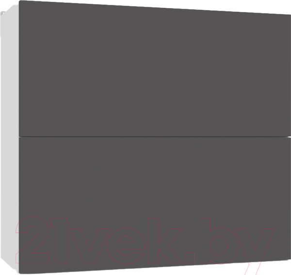 Изображение товара Шкаф навесной для кухни Интермебель Микс Топ ШНС 720-11-800 80см (графит серый)