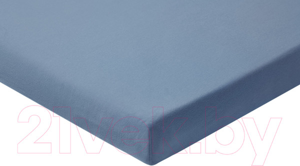 Изображение товара Простыня AlViTek Трикотажная на резинке 140x200 / ПТР-ГЕЛЬ-140 (голубая ель)