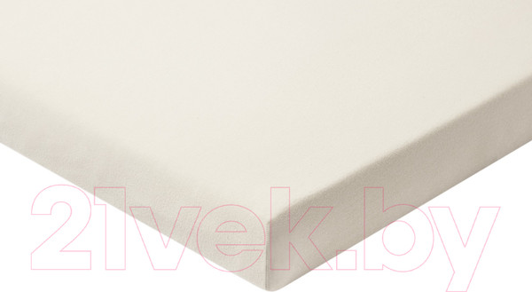 Изображение товара Простыня AlViTek Трикотажная на резинке 140x200 / ПТР-МО-140 (молочный)