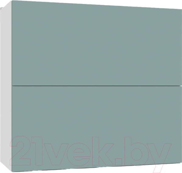 Изображение товара Шкаф навесной для кухни Интермебель Микс Топ ШНС 720-11-800 80см (сумеречный голубой)