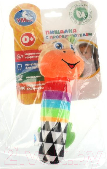 Изображение товара Прорезыватель для зубов Умка Пищалка. Жираф / RS-G (250)