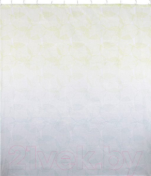 Изображение товара Шторка-занавеска для ванны Рыжий кот Листья / 104966