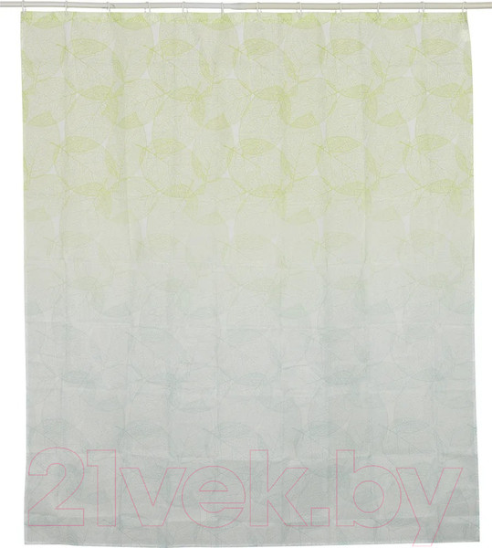 Изображение товара Шторка-занавеска для ванны Рыжий кот Листья / 104966