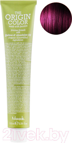 Изображение товара Крем-краска для волос Nook The Origin Color Permanent Colouring Cream 5.26 (Light Brown Violet Red)